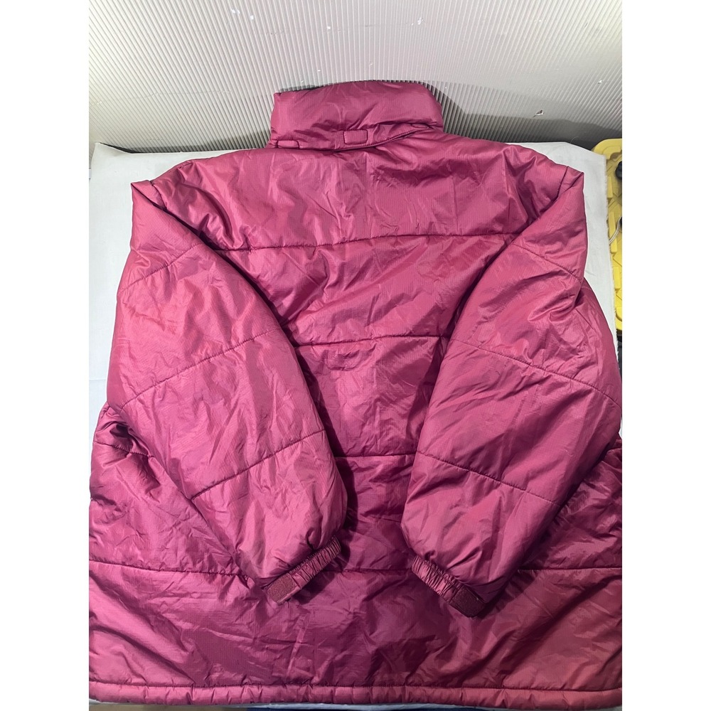 Ecko Function Puffer Jacket Burgundy Quilted Zip … - image 8